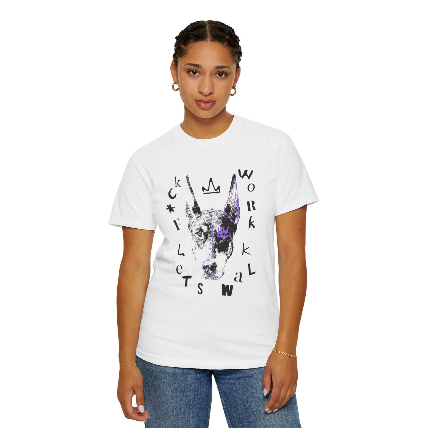 Unisex T-shirt Let's Walk with Doberman